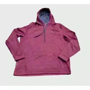 Champion Hoodie Maroon Performance Long Sleeve Warm Winter Large Kangaroo Pocket